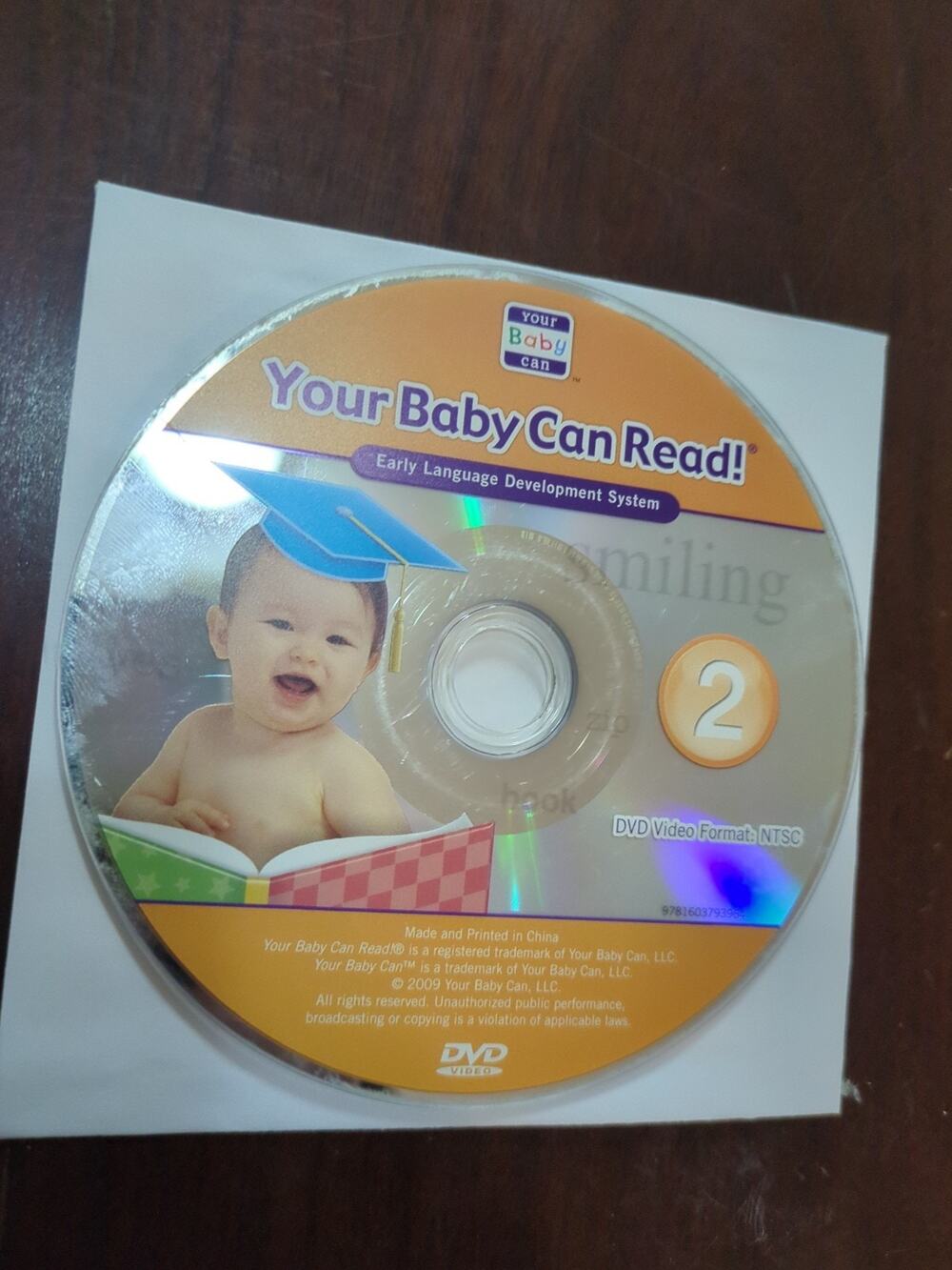 Your Baby Can Read Volume 2 DVD disc only
